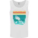 Scuba Diving Life Diver Mens Vest Tank Top White