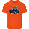 Scuba Diving Mask Diver Kids T-Shirt Childrens Orange