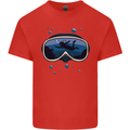 Scuba Diving Mask Diver Kids T-Shirt Childrens Red