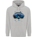 Scuba Diving Mask Diver Mens 80% Cotton Hoodie Sports Grey