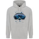 Scuba Diving Mask Diver Mens 80% Cotton Hoodie Sports Grey
