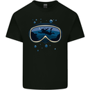 Scuba Diving Mask Diver Mens Cotton T-Shirt Tee Top Black