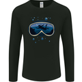 Scuba Diving Mask Diver Mens Long Sleeve T-Shirt Black
