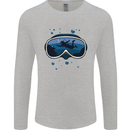 Scuba Diving Mask Diver Mens Long Sleeve T-Shirt Sports Grey