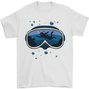 Scuba Diving Mask Diver Mens T-Shirt 100% Cotton White