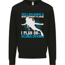 Scuba Diving Retirement Plan Funny Diver Mens Sweatshirt Jumper Black