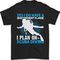 Scuba Diving Retirement Plan Funny Diver Mens T-Shirt 100% Cotton Black