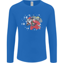 Scuba Diving Santa Funny Christmas Diver Mens Long Sleeve T-Shirt Royal Blue