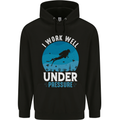 Scuba Diving Work Well Under Pressure Diver Funny Childrens Kids Hoodie Black
