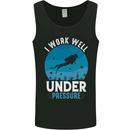 Scuba Diving Work Well Under Pressure Diver Funny Mens Vest Tank Top Black