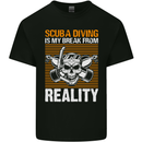 Scuba Diving is My Break From Reality Funny Diver Kids T-Shirt Childrens Black