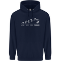 Seasons to Summer Holiday Time Funny Childrens Kids Hoodie Navy Blue