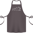 Seasons to Summer Holiday Time Funny Cotton Apron 100% Organic Dark Grey