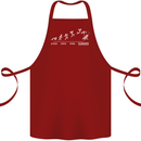 Seasons to Summer Holiday Time Funny Cotton Apron 100% Organic Maroon