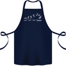 Seasons to Summer Holiday Time Funny Cotton Apron 100% Organic Navy Blue