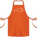 Seasons to Summer Holiday Time Funny Cotton Apron 100% Organic Orange