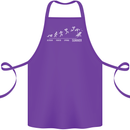 Seasons to Summer Holiday Time Funny Cotton Apron 100% Organic Purple
