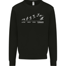 Seasons to Summer Holiday Time Funny Kids Sweatshirt Jumper Black