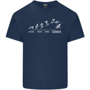 Seasons to Summer Holiday Time Funny Kids T-Shirt Childrens Navy Blue