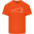 Seasons to Summer Holiday Time Funny Kids T-Shirt Childrens Orange