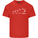 Seasons to Summer Holiday Time Funny Kids T-Shirt Childrens Red