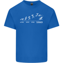 Seasons to Summer Holiday Time Funny Kids T-Shirt Childrens Royal Blue