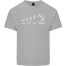 Seasons to Summer Holiday Time Funny Kids T-Shirt Childrens Sports Grey