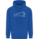 Seasons to Summer Holiday Time Funny Mens 80% Cotton Hoodie Royal Blue