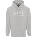 Seasons to Summer Holiday Time Funny Mens 80% Cotton Hoodie Sports Grey