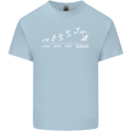 Seasons to Summer Holiday Time Funny Mens Cotton T-Shirt Tee Top Light Blue