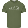 Seasons to Summer Holiday Time Funny Mens Cotton T-Shirt Tee Top Military Green