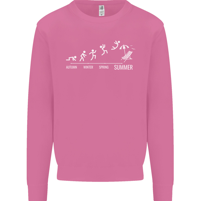 Seasons to Summer Holiday Time Funny Mens Sweatshirt Jumper Azalea