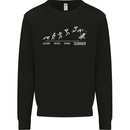 Seasons to Summer Holiday Time Funny Mens Sweatshirt Jumper Black