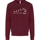Seasons to Summer Holiday Time Funny Mens Sweatshirt Jumper Maroon