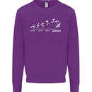 Seasons to Summer Holiday Time Funny Mens Sweatshirt Jumper Purple