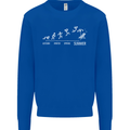 Seasons to Summer Holiday Time Funny Mens Sweatshirt Jumper Royal Blue