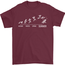 Seasons to Summer Holiday Time Funny Mens T-Shirt 100% Cotton Maroon