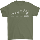 Seasons to Summer Holiday Time Funny Mens T-Shirt 100% Cotton Military Green
