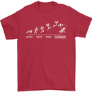 Seasons to Summer Holiday Time Funny Mens T-Shirt 100% Cotton Red