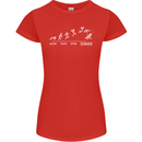 Seasons to Summer Holiday Time Funny Womens Petite Cut T-Shirt Red