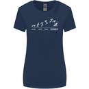Seasons to Summer Holiday Time Funny Womens Wider Cut T-Shirt Navy Blue