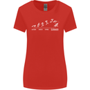 Seasons to Summer Holiday Time Funny Womens Wider Cut T-Shirt Red