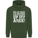 Sell My Cello Player Funny Music Mens 80% Cotton Hoodie Forest Green