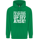 Sell My Cello Player Funny Music Mens 80% Cotton Hoodie Irish Green