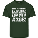 Sell My Cello Player Funny Music Mens Cotton T-Shirt Tee Top Forest Green