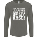 Sell My Cello Player Funny Music Mens Long Sleeve T-Shirt Charcoal