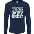 Sell My Cello Player Funny Music Mens Long Sleeve T-Shirt Navy Blue