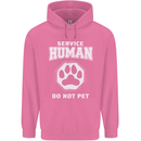 Service Human Do Not Pet Funny Dog Childrens Kids Hoodie Azalea