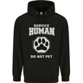 Service Human Do Not Pet Funny Dog Childrens Kids Hoodie Black