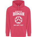Service Human Do Not Pet Funny Dog Childrens Kids Hoodie Heliconia